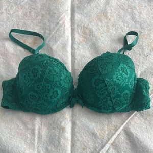 Emerald Lace Push-Up Bra